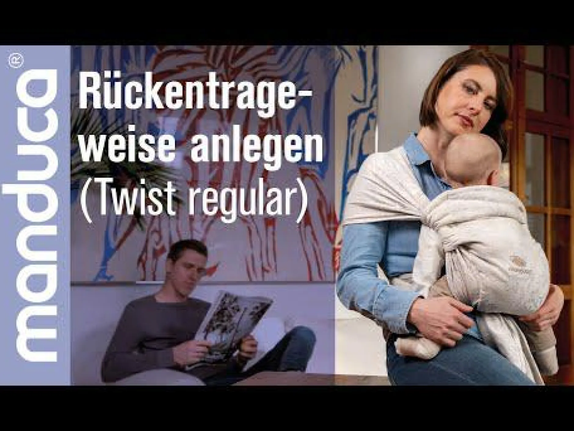 manduca Twist Grey/ Mint* Babytragen