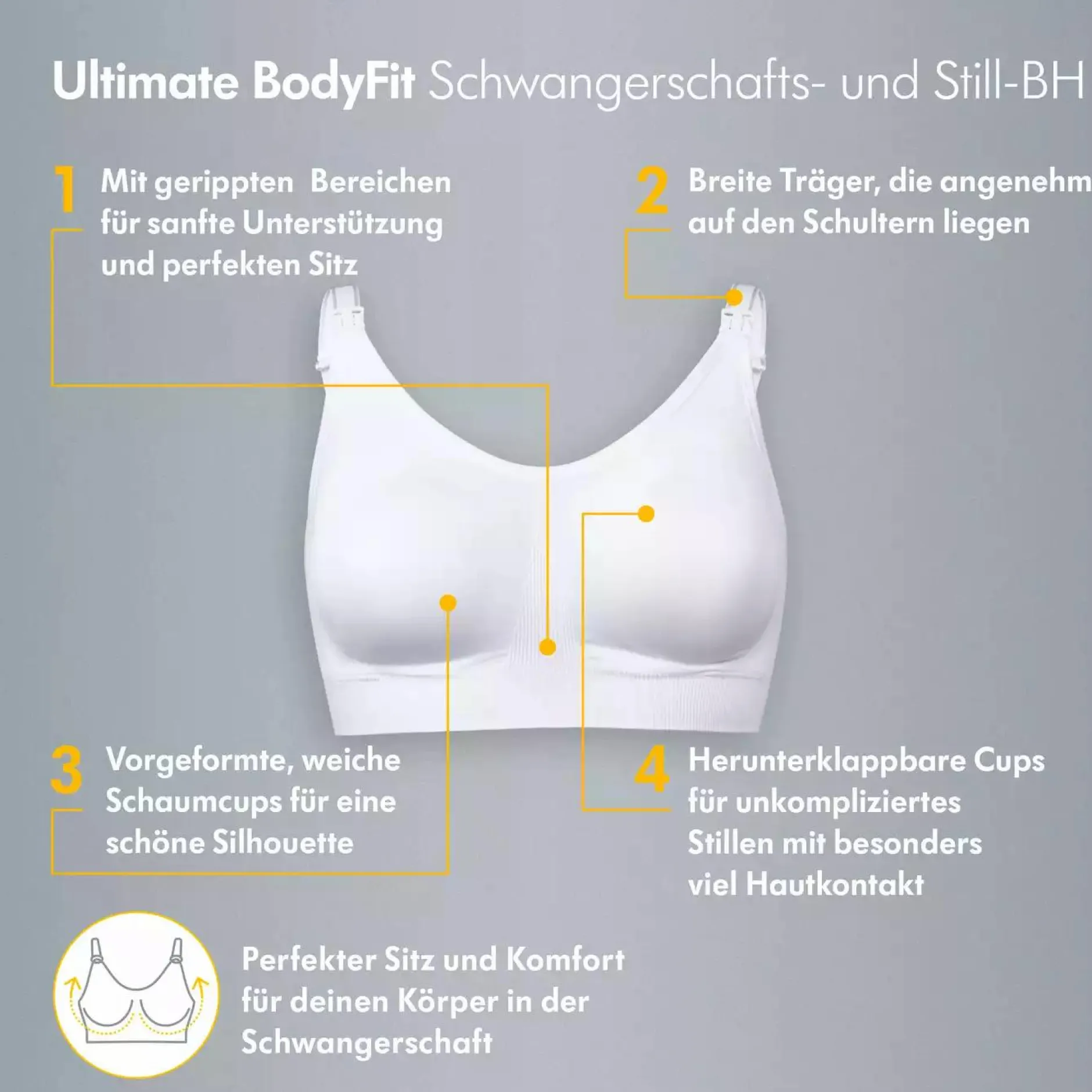 medela Ultimate BodyFit BH Gr.M* Still-Bh´S|Still-Bh'S
