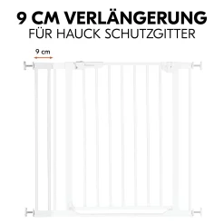 hauck Universal Verlängerung 9 cm weiß für Schutzgitter* Tür- & Treppenschutzgitter