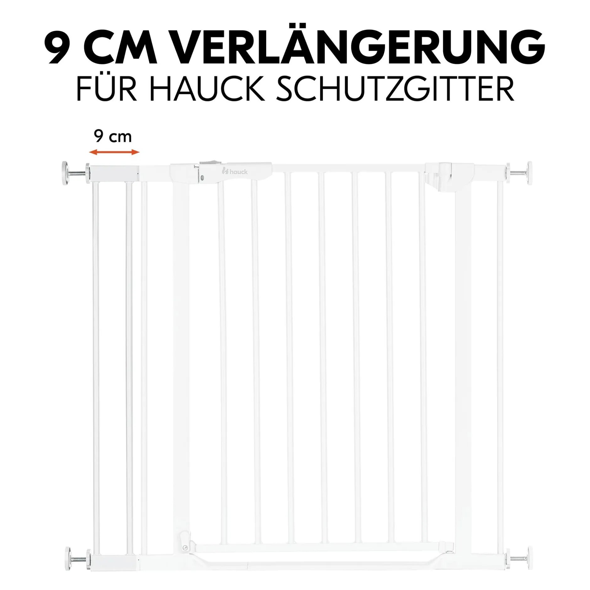 hauck Universal Verlängerung 9 cm weiß für Schutzgitter* Tür- & Treppenschutzgitter