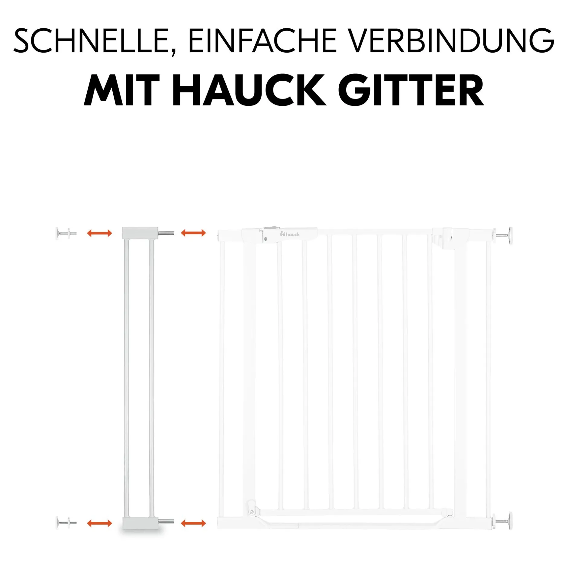 hauck Universal Verlängerung 9 cm weiß für Schutzgitter* Tür- & Treppenschutzgitter