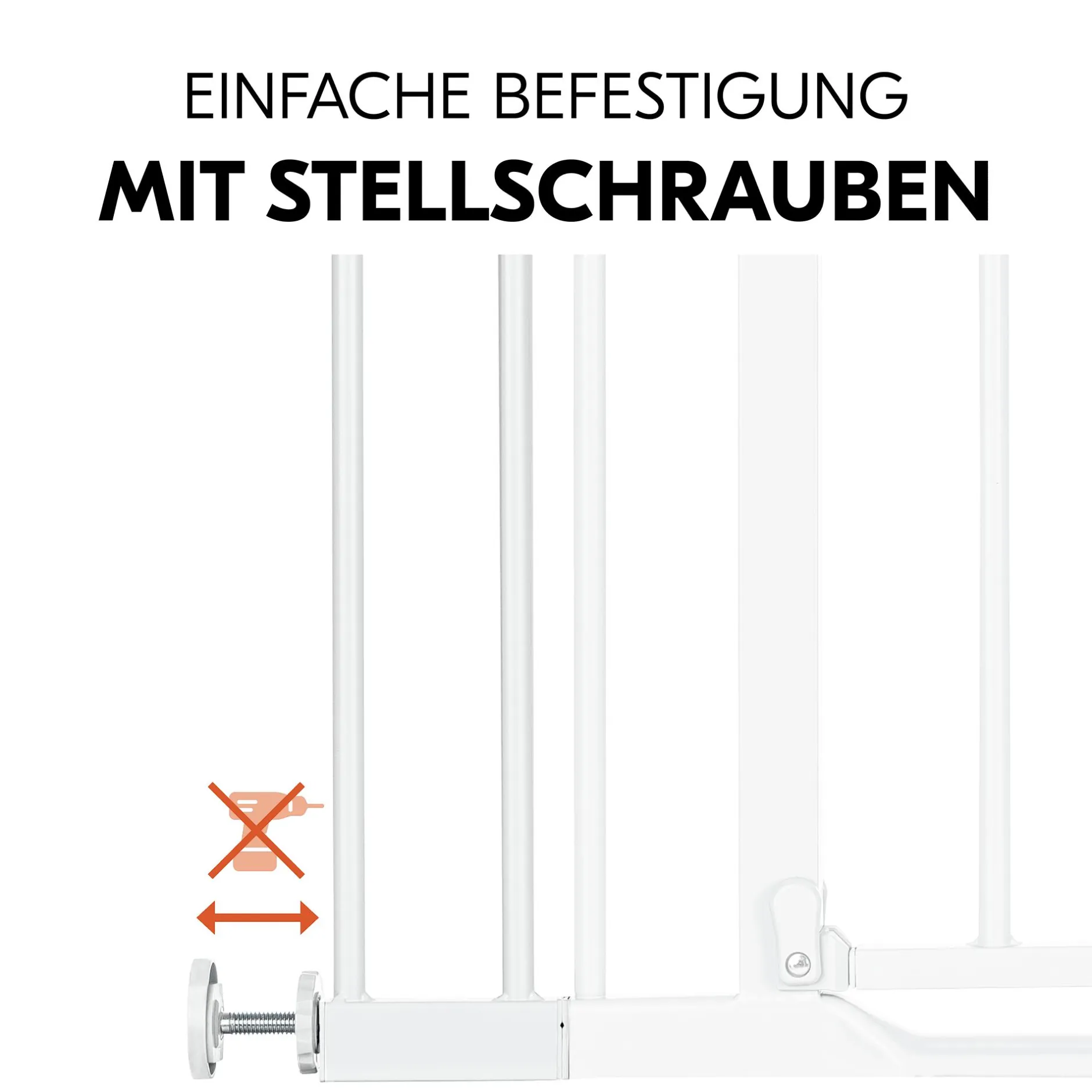 hauck Universal Verlängerung 9 cm weiß für Schutzgitter* Tür- & Treppenschutzgitter