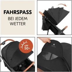 hauck Uptown Black Melange Black*Kinder Buggys