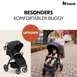 hauck Uptown Black Melange Black*Kinder Buggys