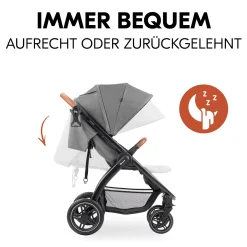 hauck Uptown Black Melange Grey*Kinder Buggys