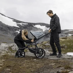 THULE Urban Glide 3 Set Mid Blue mit Babyschale Maple*Kinder Kinderwagen Komplettsets