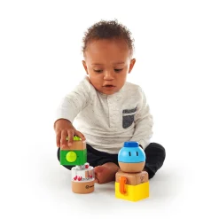 Hape Vier verrückte Bausteine*Kinder Konstruktionsspielzeug|Holzspielzeug