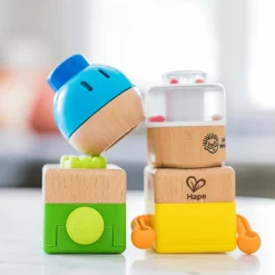 Hape Vier verrückte Bausteine*Kinder Konstruktionsspielzeug|Holzspielzeug