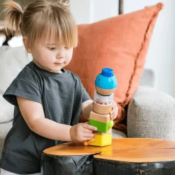 Hape Vier verrückte Bausteine*Kinder Konstruktionsspielzeug|Holzspielzeug