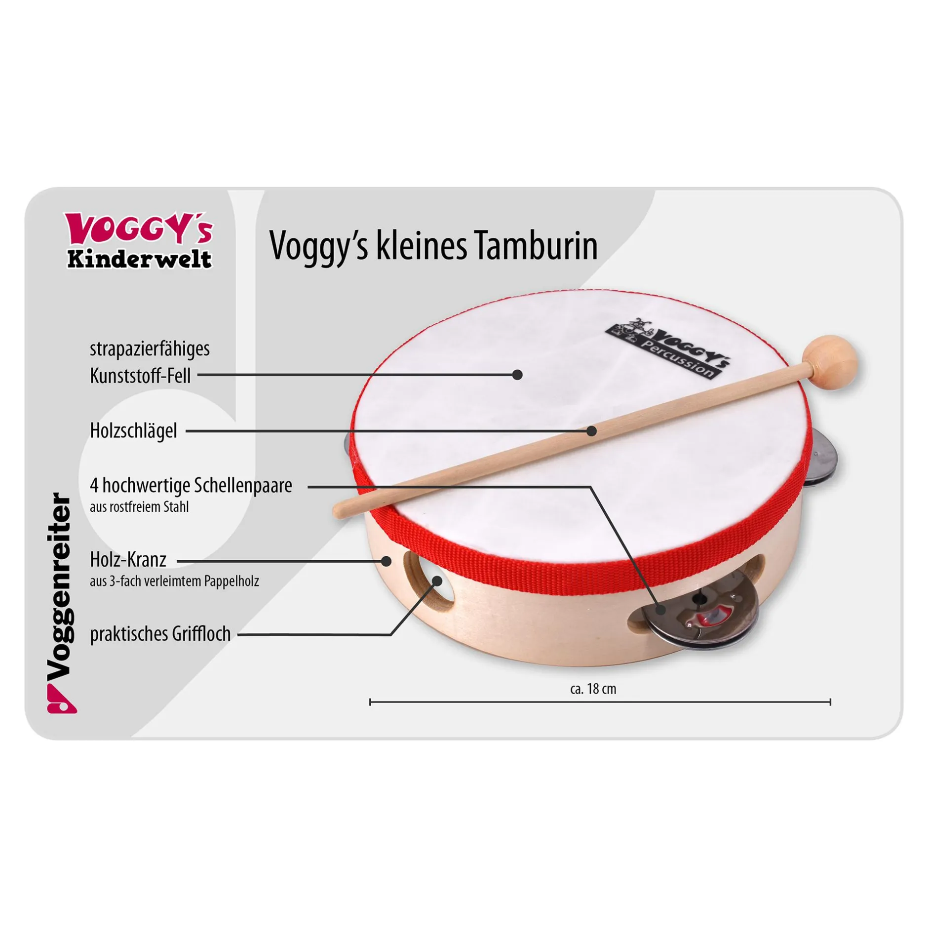 Voggenreiter Voggys kleines Tamburin*Kinder Musik