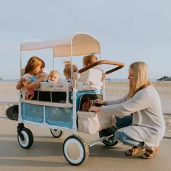WONDERFOLD VW4 Kindervan Bondi Beach*Kinder Zwillingswagen & Geschwisterwagen