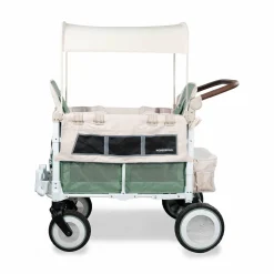 WONDERFOLD VW2 Volkswagen Kinderwagen Sage Green*Kinder Zwillingswagen & Geschwisterwagen