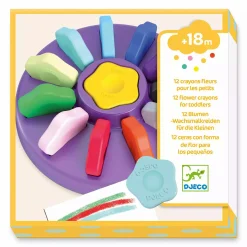 DJECO Wachsmalkreiden Blume*Kinder Malen & Kneten