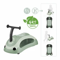 GLOBBER WALK N’ ROLL 2in1 ECO Pistazie*Kinder Lauflernwagen
