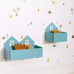 Roommate Wandregal & Box Haus Pastellblau* Deko & Accessoires