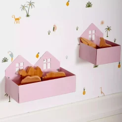 Roommate Wandregal & Box Haus Rosa* Deko & Accessoires