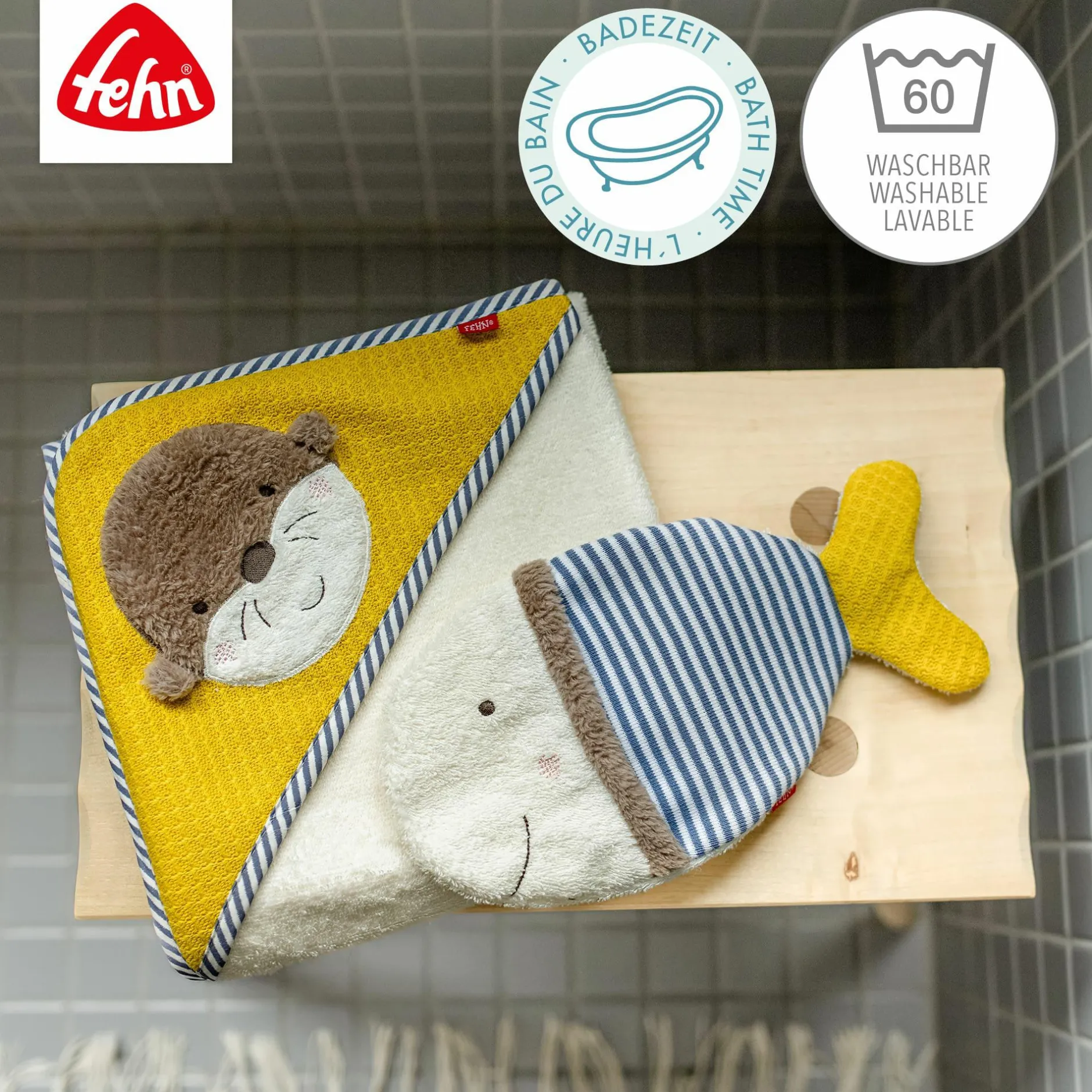 fehn Waschhandschuh Fisch* Badetextilien|Badetextilien