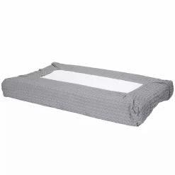 koeka Wickelauflagenbezug Amsterdam Steel Grey* Wickelauflagen|Wickelauflagen