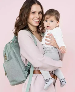 Lu00c4SSIG Wickelrucksack Glam Goldie mint* Wickelrucksäcke