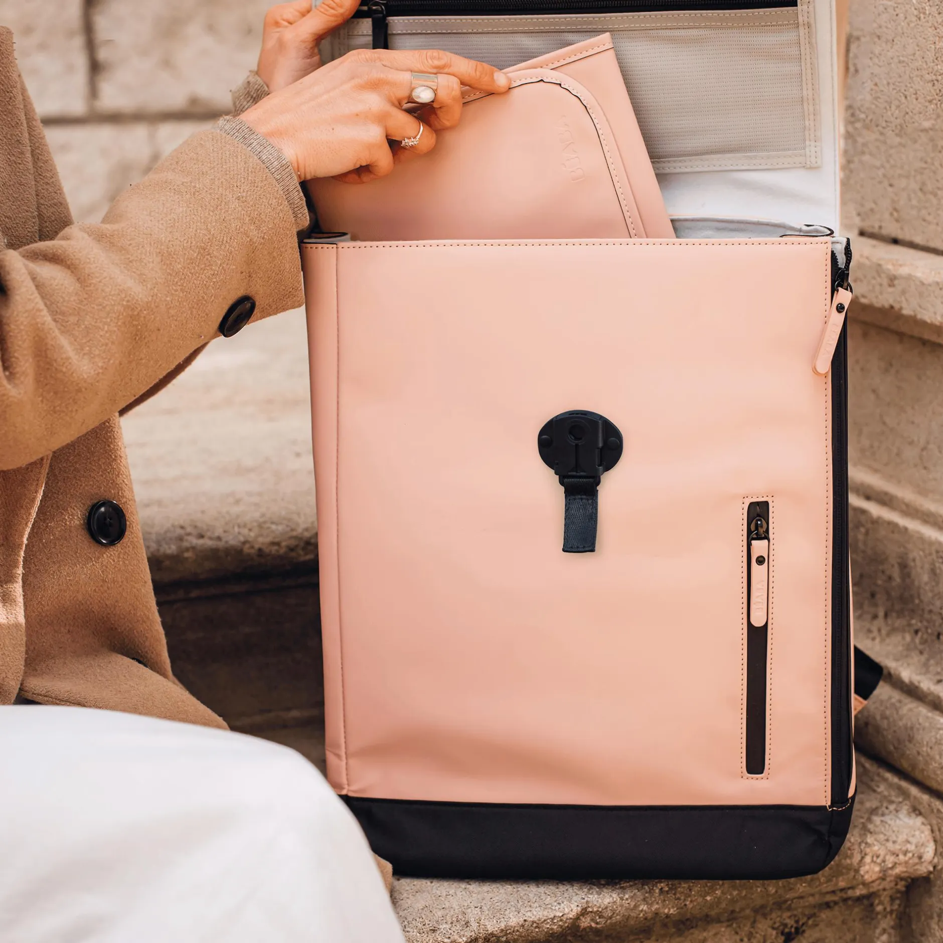 Bu00c8ABA Wickelrucksack Oslo Rosa* Wickelrucksäcke