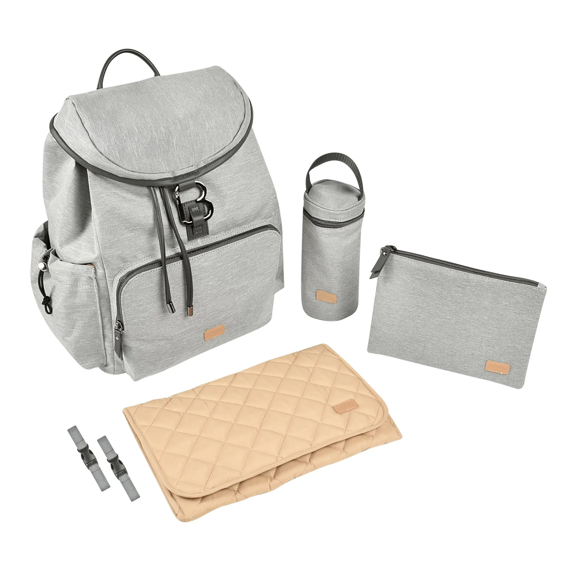 Bu00c8ABA Wickelrucksack Vancouver Heather Grey* Wickelrucksäcke