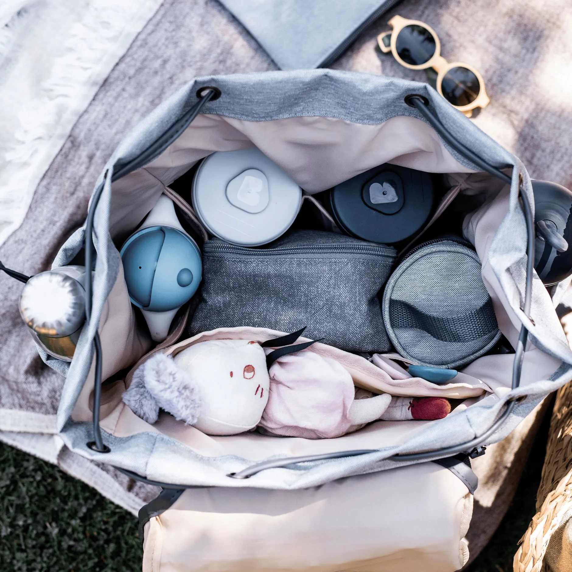 Bu00c8ABA Wickelrucksack Vancouver Heather Grey* Wickelrucksäcke