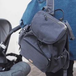 Bu00c8ABA Wickelrucksack Vancouver Dark Grey* Wickelrucksäcke