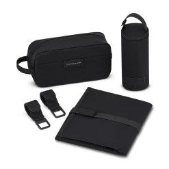 KAPTEN & SON Wickeltasche Diaper Set All Black* Wickeltaschen|Wickelauflagen