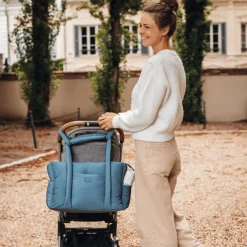 Bu00c8ABA Wickeltasche Paris Blau* Wickeltaschen