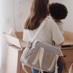 Bu00c8ABA Wickeltasche Paris Perlengrau* Wickeltaschen