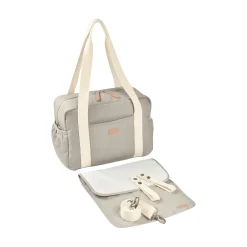 Bu00c8ABA Wickeltasche Paris Perlengrau* Wickeltaschen