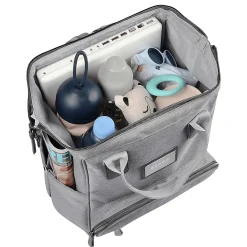Bu00c8ABA Wickeltasche Wellington Heather Grey* Wickelrucksäcke|Wickeltaschen