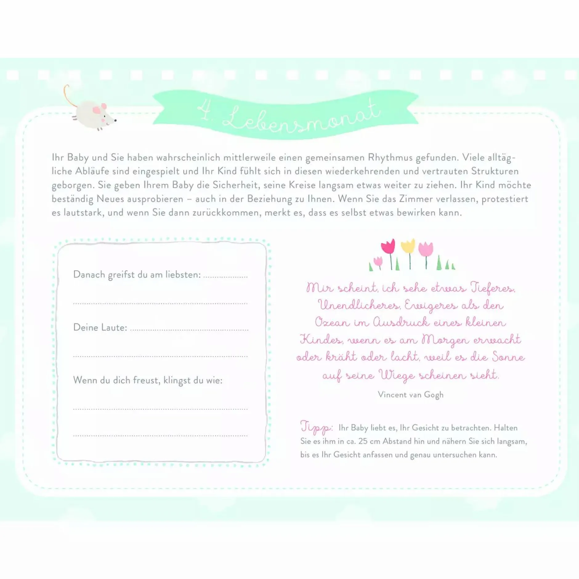 DIE SPIEGELBURG Wickeltisch-Kalender* Deko & Accessoires