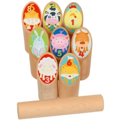 goki Wikinger Tier Kubb*Kinder Lernspielzeug|Spielzeug Ab 4 Jahren