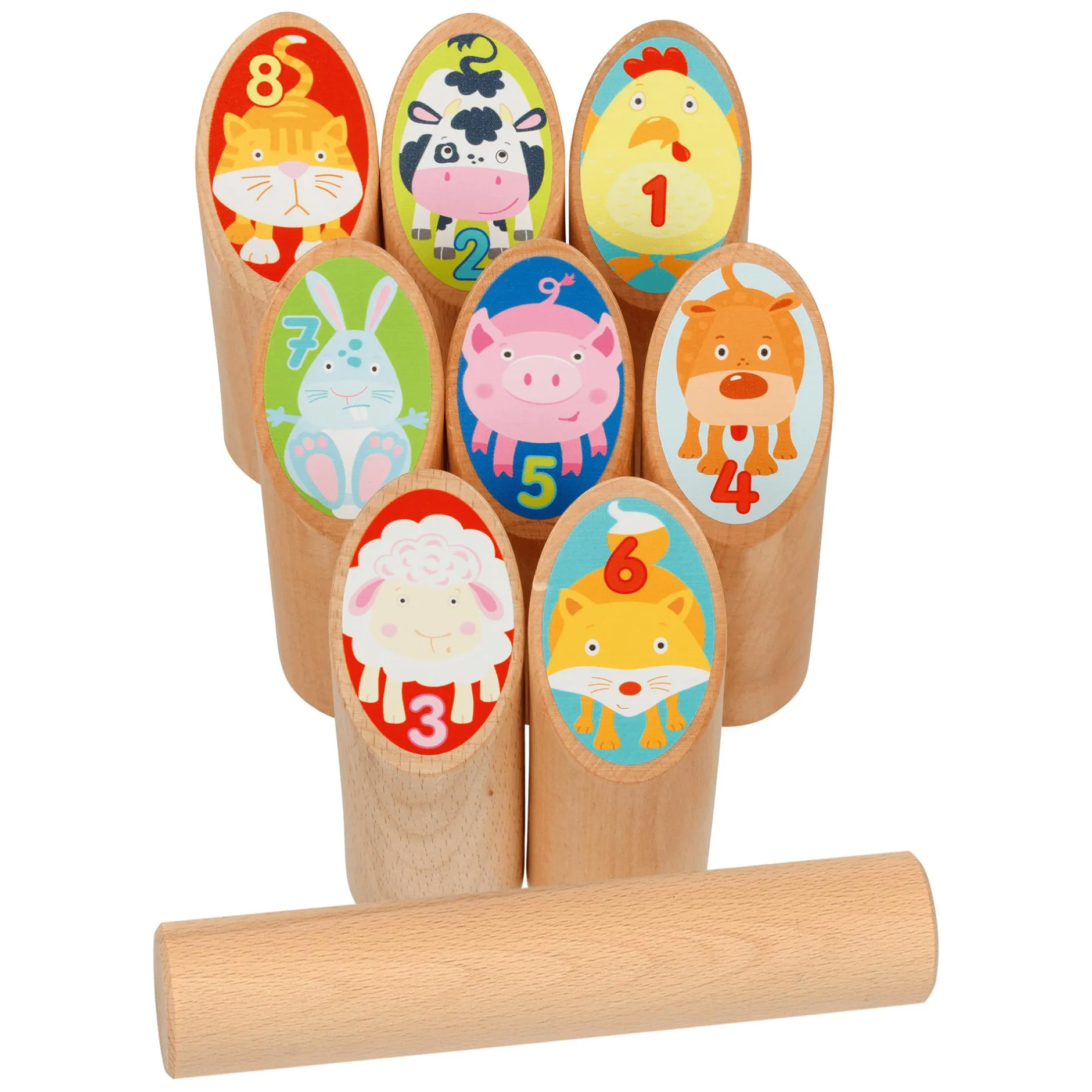 goki Wikinger Tier Kubb*Kinder Lernspielzeug|Spielzeug Ab 4 Jahren