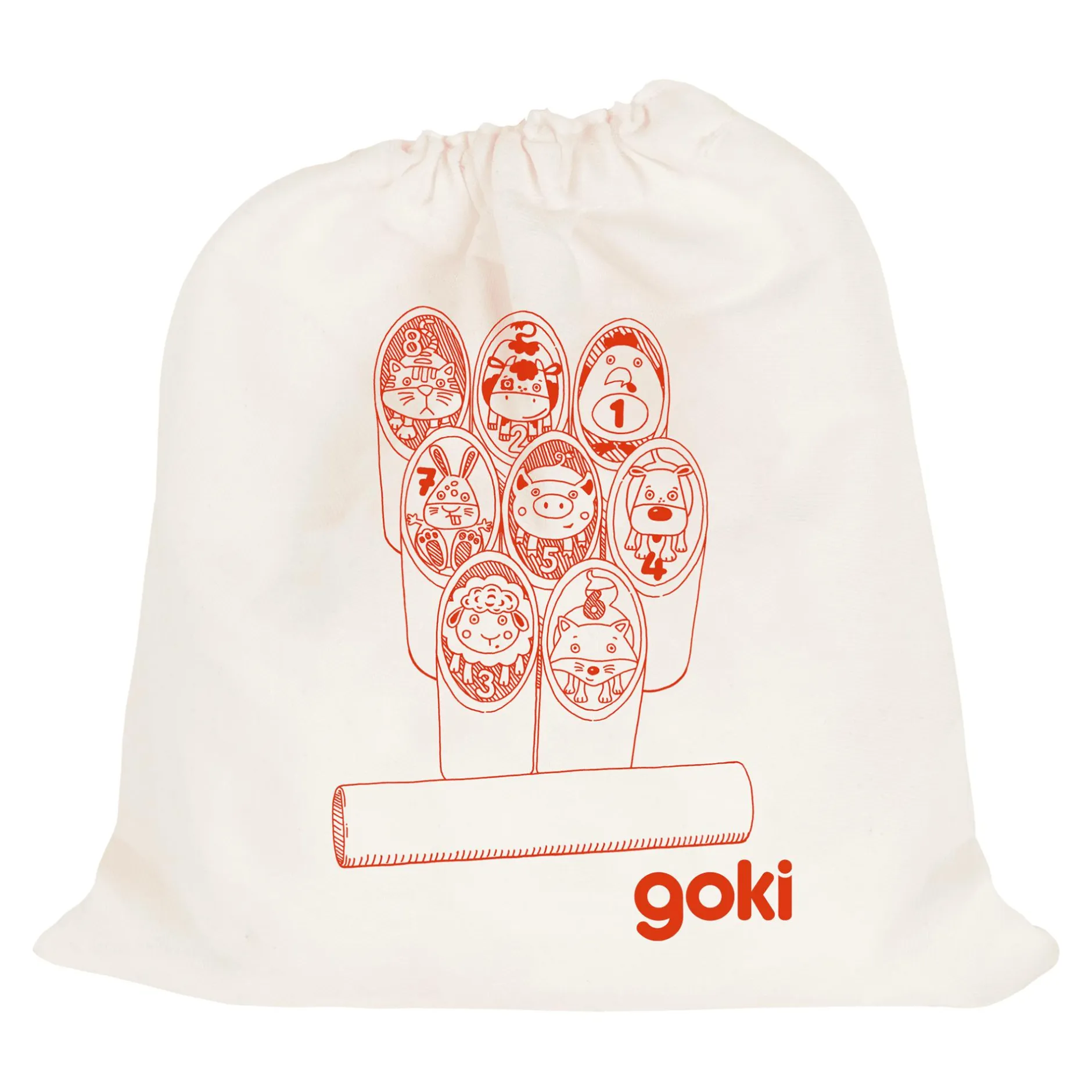 goki Wikinger Tier Kubb*Kinder Lernspielzeug|Spielzeug Ab 4 Jahren