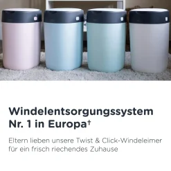 tommee tippee Windeleimer Twist & Click mit 6 Nachfüllkassetten* Windeleimer