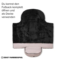 ABC DESIGN Winterfußsack Black*Kinder Kinderwagen Zubehör