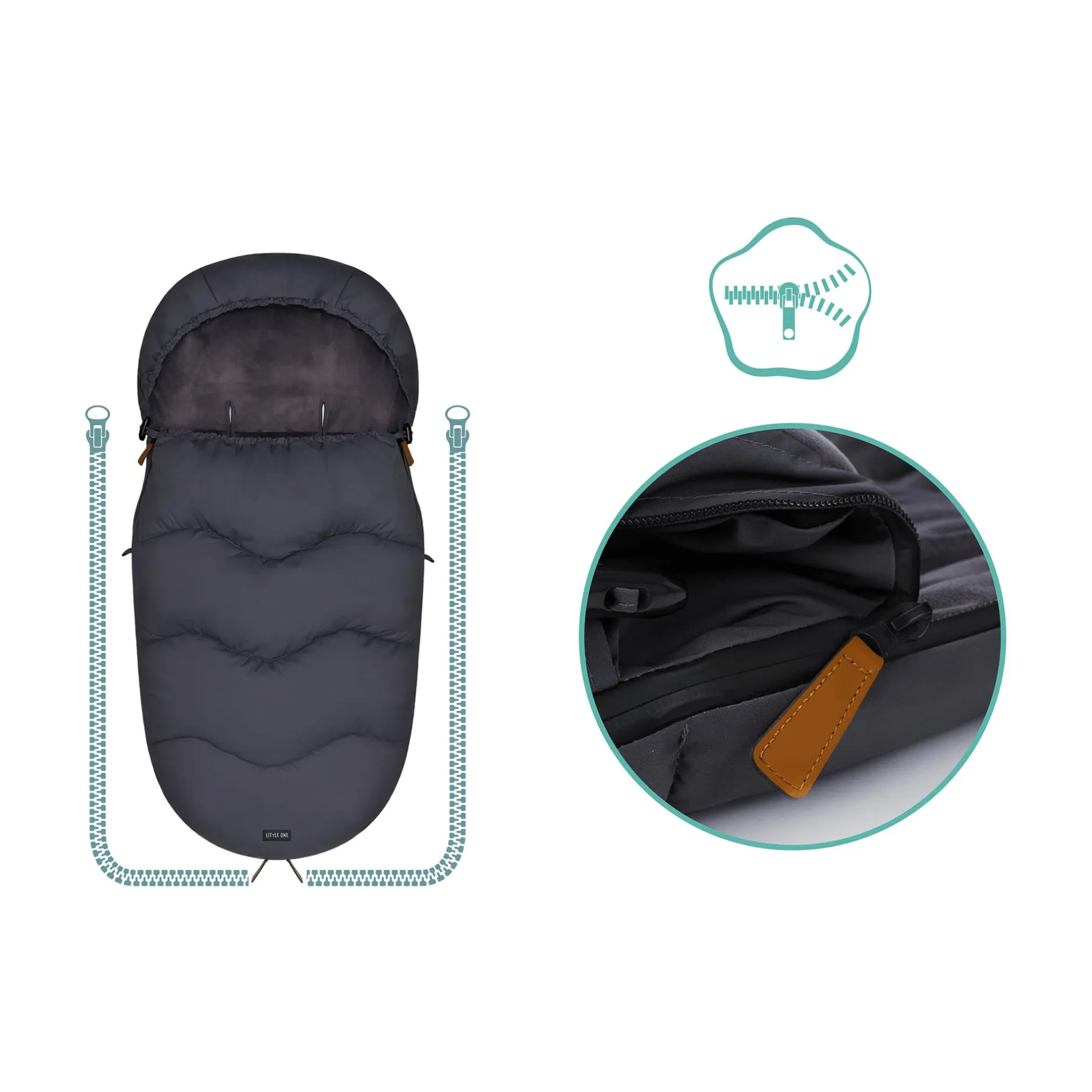 LITTLE ONE Winterfußsack Leo*Kinder Kinderwagen Zubehör