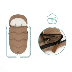 LITTLE ONE Winterfußsack Leo Toffee*Kinder Kinderwagen Zubehör