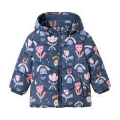 name it Winterjacke Glückliche Blumen* Winterkleidung|Kleinkindmode