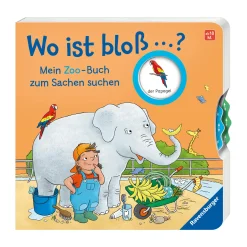 Ravensburger Wo ist bloß? Mein Zoo-Buch zum Sachen suchen*Kinder Kinderbücher