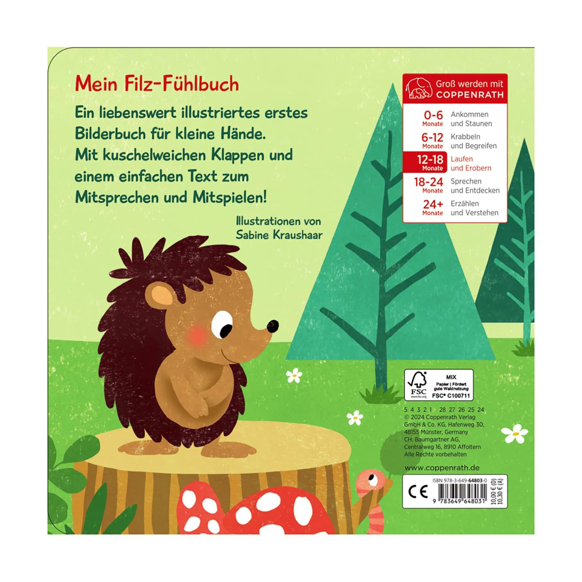 COPPENRATH Wo ist Mama, kleiner Igel?*Kinder Kinderbücher