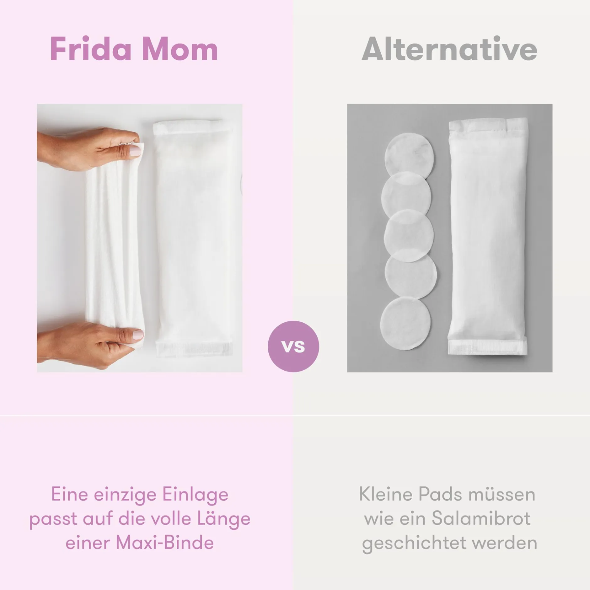 Frida mom Wochenbett Intimpflege Einlagen mit Hamamelis* Hausapotheke|Geburt & Wochenbett