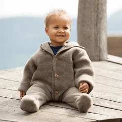 ENGEL Wollwalk-Overall Walnuss Melange* Overalls