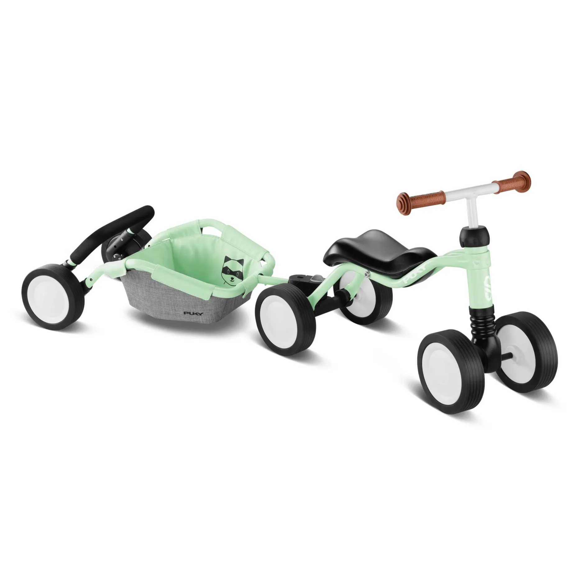 PUKY WUTSCH TRAILY Bundle Pastell Green*Kinder Kinderfahrzeuge|Lauflernwagen