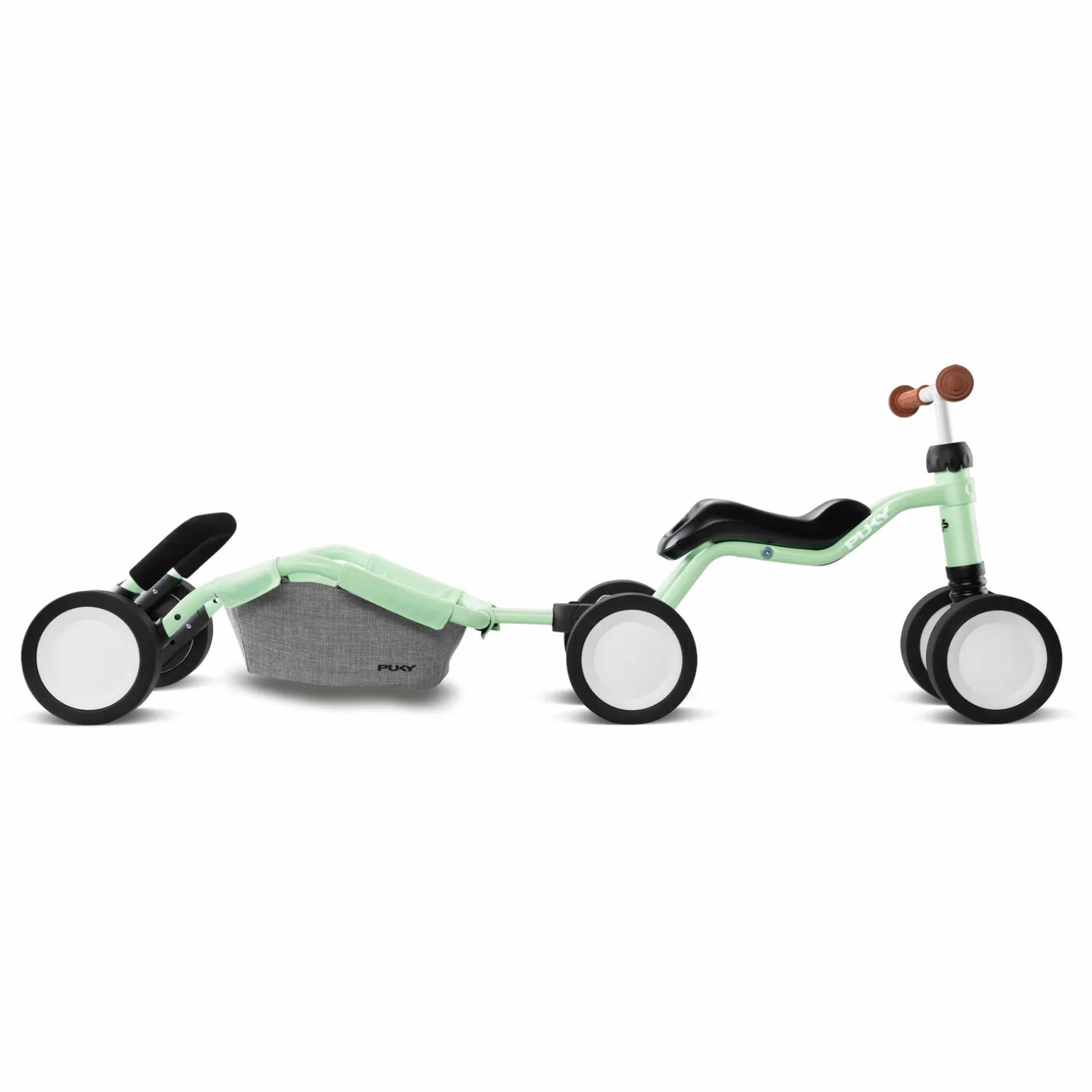 PUKY WUTSCH TRAILY Bundle Pastell Green*Kinder Kinderfahrzeuge|Lauflernwagen