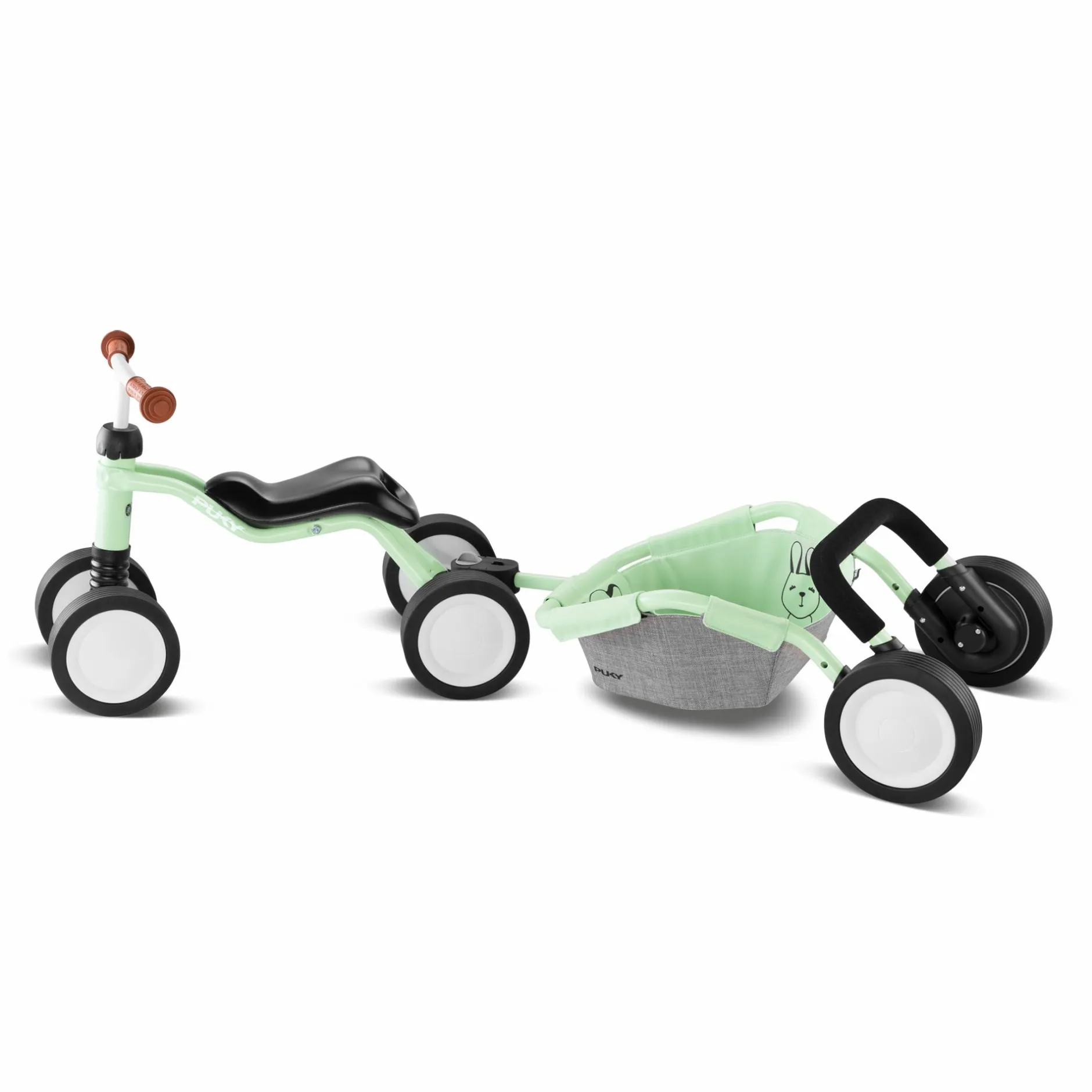 PUKY WUTSCH TRAILY Bundle Pastell Green*Kinder Kinderfahrzeuge|Lauflernwagen