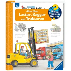 Ravensburger WWW Alles über Laster, Bagger und Traktoren*Kinder Kinderbücher|Spielzeug Ab 4 Jahren