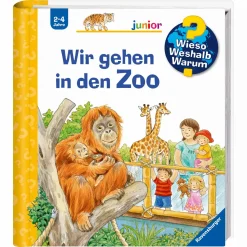Ravensburger WWW junior: Wir gehen in den Zoo*Kinder Kinderbücher|Spielzeug Ab 2 Jahre